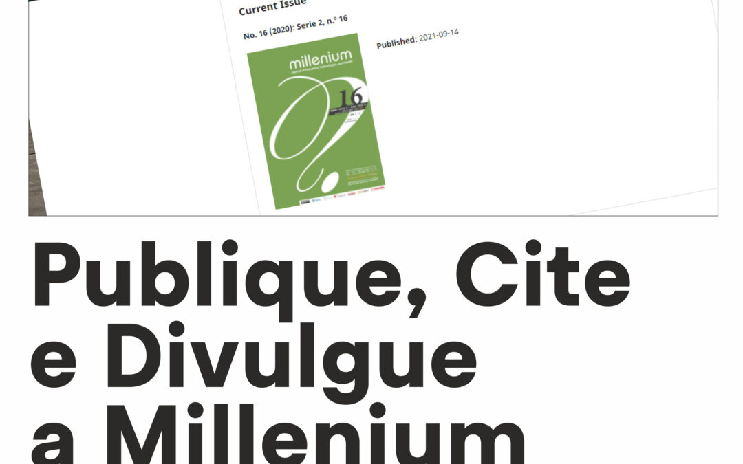 REVISTA “MILLENIUM” DISPONÍVEL NO SITE DA SciELO PORTUGAL