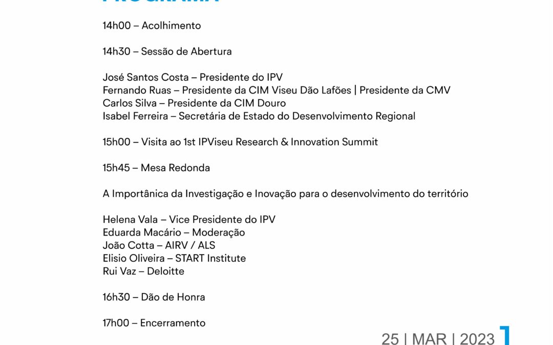 VRI23 – IPViseu Research & Innovation Summit